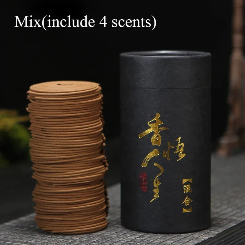 Natürliche Handgemachte Sandelholz Räucherstäbchen Coils – Aromatherapie für Küche, WC, Schlafzimmer, Badezimmer, Antiseptisch, Erfrischend, 120 Platten/Box