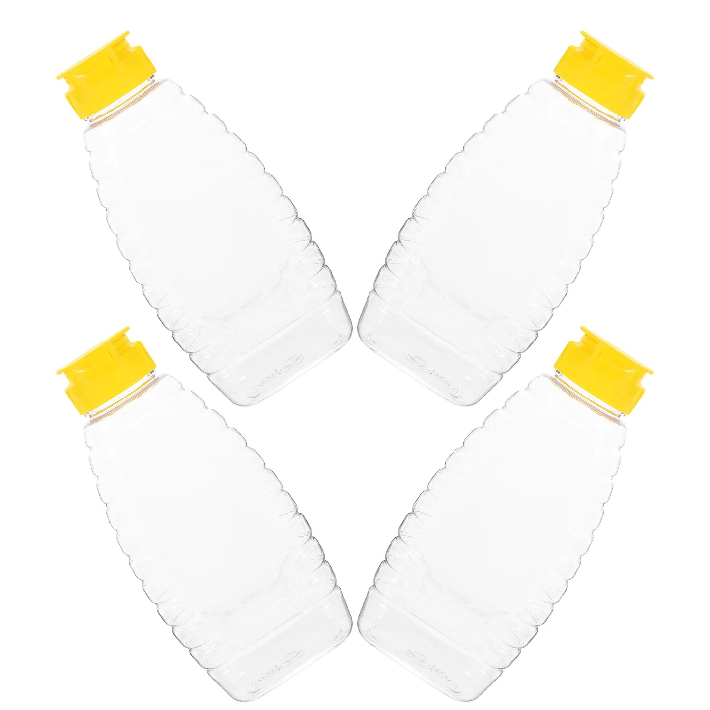 Honig-Quetschspender aus Kunststoff, Saucenbehälter, Essigbehälter, Glas, Gewürzöl, klares Dressing, Salatglas