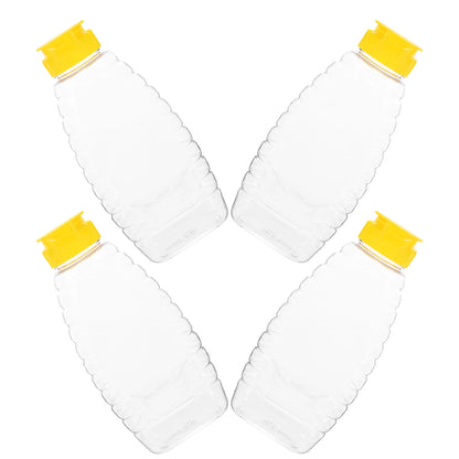 Honig-Quetschspender aus Kunststoff, Saucenbehälter, Essigbehälter, Glas, Gewürzöl, klares Dressing, Salatglas