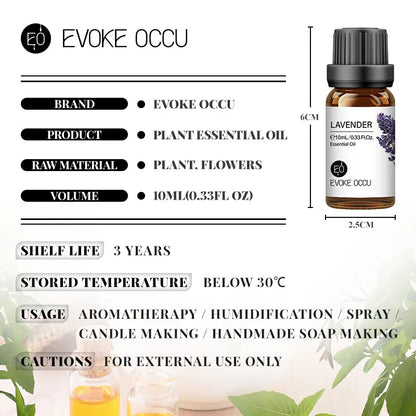 10 ml Duftöle rein unverdünner starker Geruch für DIY -Kerzenseife Bath Home Hotel Diffusor Luftbefeuchter Kerzenerduftöl