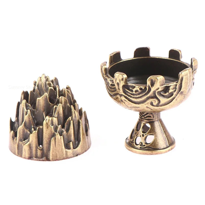 Legierung Mini Boshan Räucherstäbchen Brenner Chinesisch Alt Zuhause Innendekoration Sandelholz Stick Cense Halter Schreibtisch Ornamente