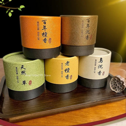 4 Stunden Weihrauch Spulen natürliche Sandelholz Aloes Home Schlafzimmer Geruch Brennen Home Dekoration, um den Luftduft zu reinigen