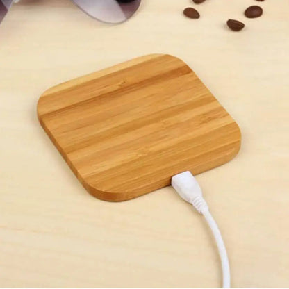 Tragbar für kabelloses Ladegerät Aufladen Slim Wood Pad für / Plus / X Smartphone Wireless Charger Pad für S7