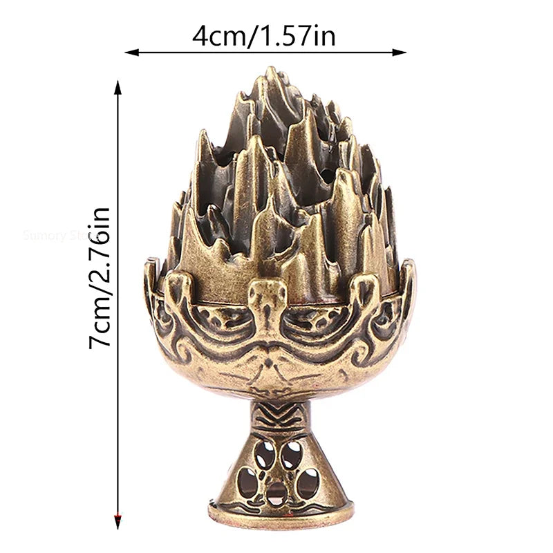 Legierung Mini Boshan Räucherstäbchen Brenner Chinesisch Alt Zuhause Innendekoration Sandelholz Stick Cense Halter Schreibtisch Ornamente