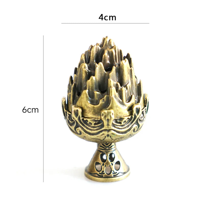 Legierung Mini Boshan Weihrauch Brenner Chinesische Alte Hause Innen Dekoration Sandelholz Stick Räucherstäbchen Halter Schreibtisch Ornamente