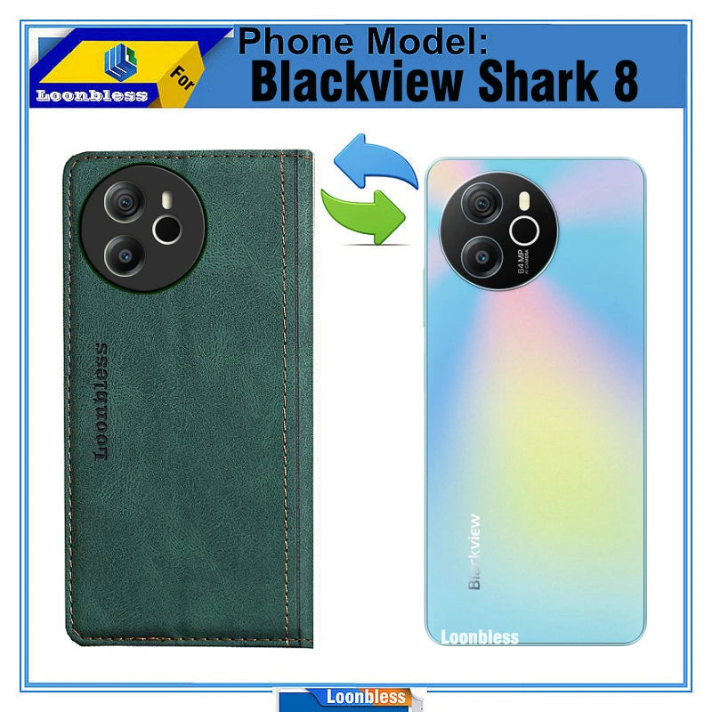 Shark 8 fall Für Blackview Shark 8 Abdeckung Telefon Original Flip Global Celular Etui Blackview Shark 8 Fall Blackview Shark8 gehäuse