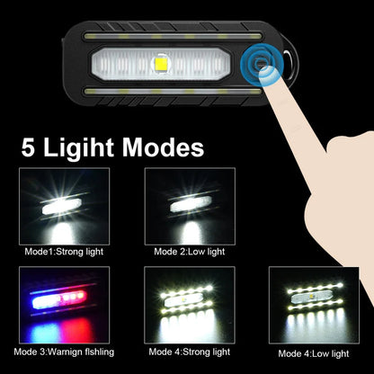 Neue LED Rot Blau Vorsicht Notfall Polizei Licht mit Clip USB Wiederaufladbare Schulter Blinkende Warnung Sicherheitsfackel Fahrrad Rückleuchte