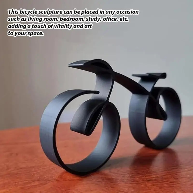 Minimalistische Fahrrad-Skulptur, Stilvolle Kunst im Drahtrahmen-Stil, Fahrradstatue, Tischdekoration für Heim und Büro, Kreatives Kunsthandwerk, Geschenk
