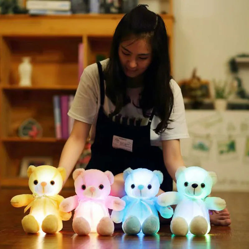 leuchtend-25-30-50cm-kreativ-leuchtende-LED-bunt-leuchtender-Teddybär-Stofftier-Plüschtier-Weihnachtsgeschenk-für-Kind
