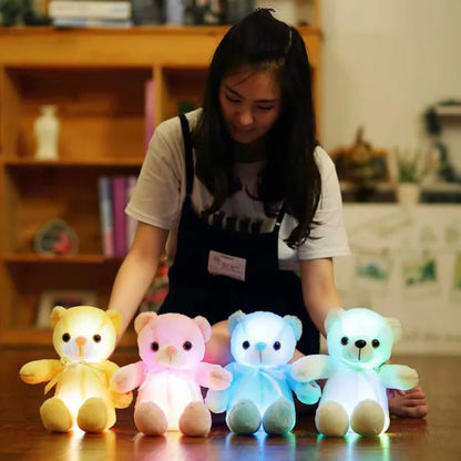 leuchtend-25-30-50cm-kreativ-leuchtende-LED-bunt-leuchtender-Teddybär-Stofftier-Plüschtier-Weihnachtsgeschenk-für-Kind