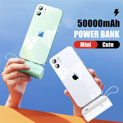 5000mAh Mini Power Bank Tragbares Aufladen Externe Batterie Powerbank Für iPhone Samsung Xiaomi Backup Akku Telefonladegerät