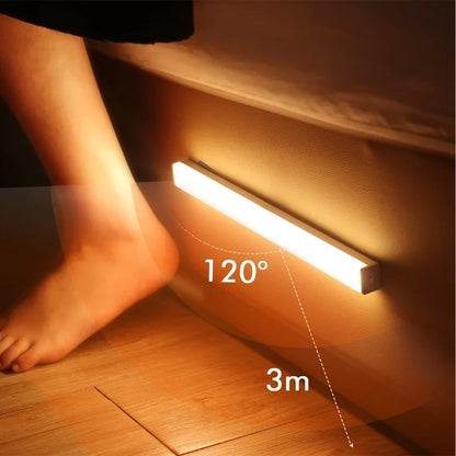 CY Wireless wiederaufladbare LED-Bewegungssensor-Schrankleuchte - ideal für Schrank, Küche, Kleiderschrank, Treppe - batteriebetrieben nachts