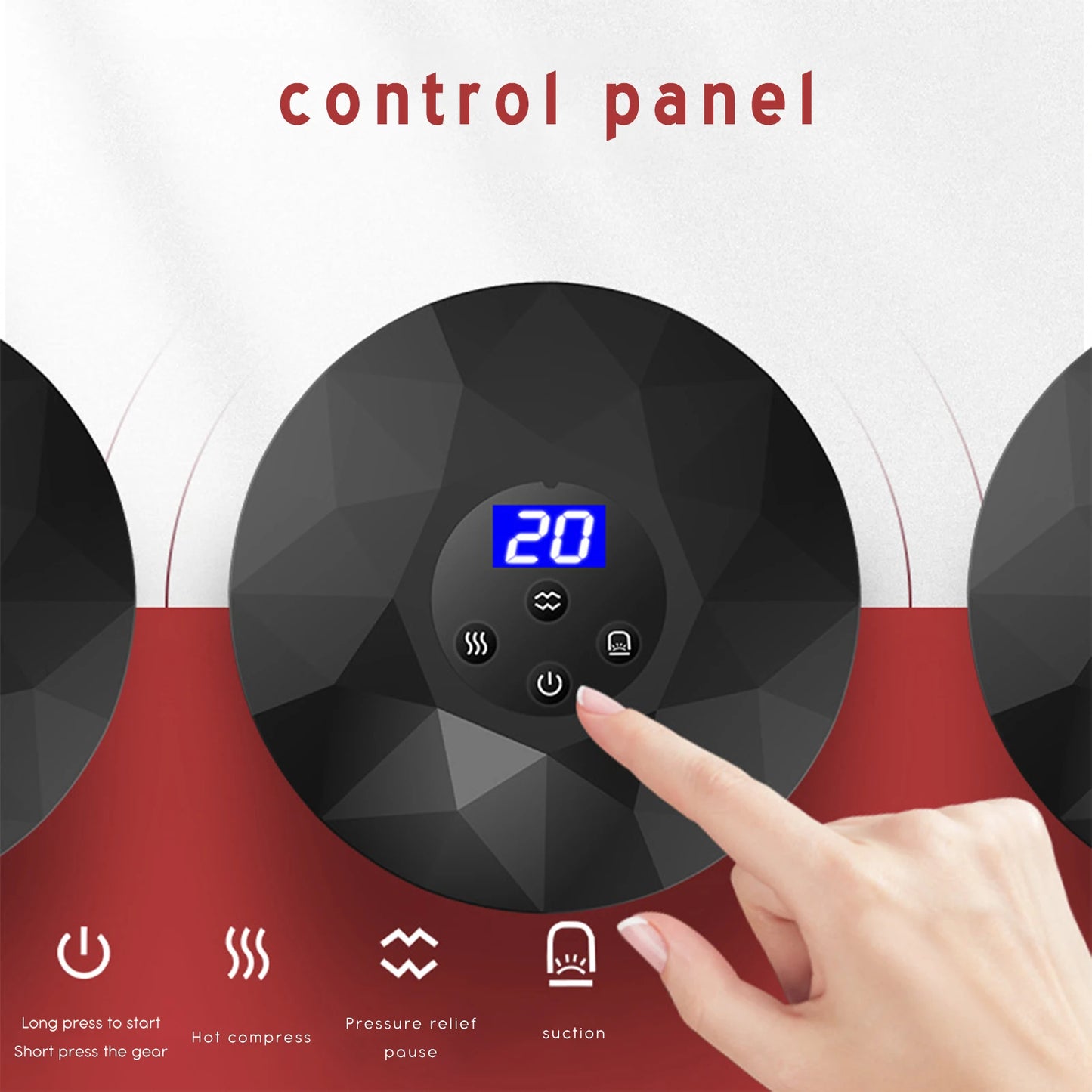 Elektrisches Schröpfset Smart Vacuum Cupping Massager, wiederaufladbar, mit Guasha und heißer Kompresse