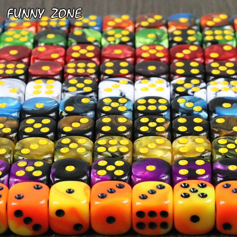 Neue Ankunft! 10 teile/satz von 12mm D6 Glücksspiel Würfel mit Gold Standard Punkt Als Turm Spiel Zubehör für Glücksspiel, Tablelop