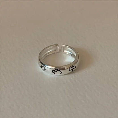 925 Sterling Silber Wetter Label Ringe für Frauen Hochzeit Luxus Schmuck Zubehör Großhandel Artikel Alles