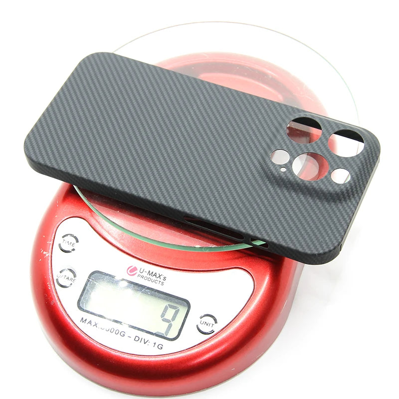 Hülle für Apple iPhone 15 Pro Max Plus – Ultradünne Schutzhülle aus echtem Karbonfaser-Aramid, explosionsgeschützt, für Mobiltelefone