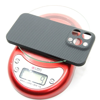 Hülle für Apple iPhone 15 Pro Max Plus – Ultradünne Schutzhülle aus echtem Karbonfaser-Aramid, explosionsgeschützt, für Mobiltelefone