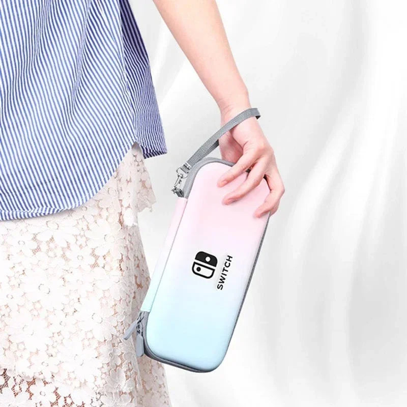 Gradient Color Design Schutzhülle für Nintendo Switch Aufbewahrungstasche Tragbare Reisehandtasche Spielzubehör
