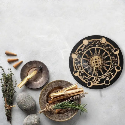 Räucherstäbchenbrenner Niedlicher Räucherstäbchenhalter für Stäbchen Holz Räucherstäbchenhalter für Stäbchen mit 9 Loch für Yoga, Meditation und Zuhause