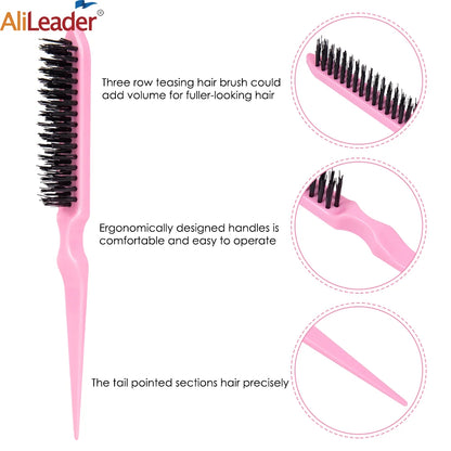 Frauen 1 Stück Haarkamm – Hochwertiger Nylonkamm für glatten Pferdeschwanz, fluffigen Ratschwanz Kamm, Reise Haarkamm, Friseurzubehör