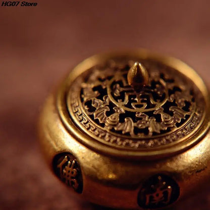 1PC Retro opper Räucherstäbchen Brenner Zwölf Sternzeichen Brenner Messing Räucherstäbchen Halter mit Abdeckung Sandelholz Cense Buddhismus Wohnkultur