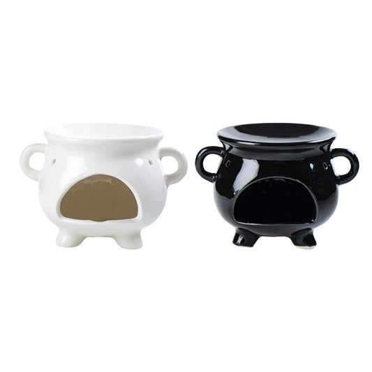 Keramik Teelichthalter und Ätherischer Öl-Diffuser – Desktop Ornament, Duftwärmer für Büro, Yogaraum oder Sauna