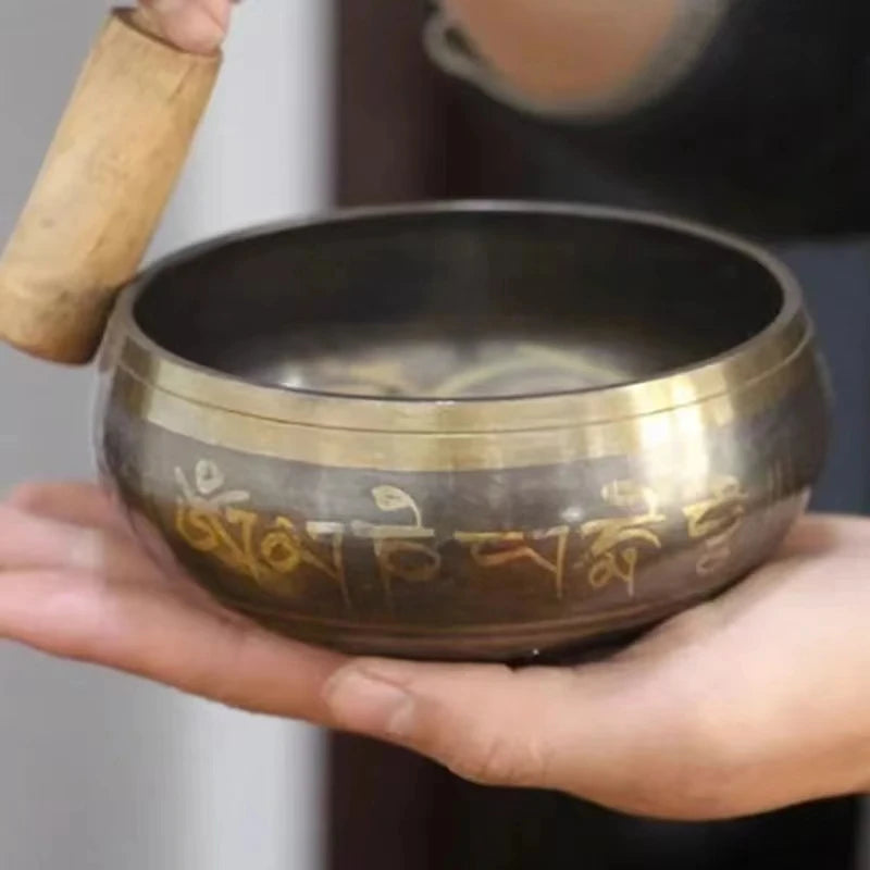 Tibetische Klangschale Klangheilung Therapie Instrumente Yoga Meditation Massage Handgemachte Chanting Schale Buddhistische Religion Zubehör