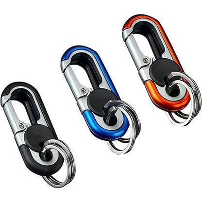 Doppelter Ring Schlüsselanhänger Business Schlüsselanhänger Herren Mode Schlüsselanhänger Geschenk Metall Schlüsselschnalle Auto Styling Auto Auto Zubehör