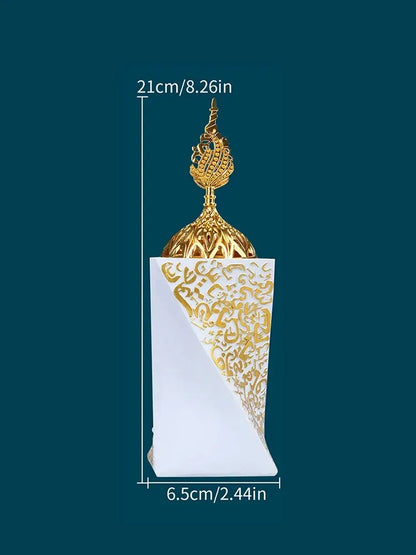 1PC Kunstharz Kreativer Naher Osten Aromatherapie-Herd, Zuhause Schlafzimmer Innenluftreinigung Aromatherapie-Herd