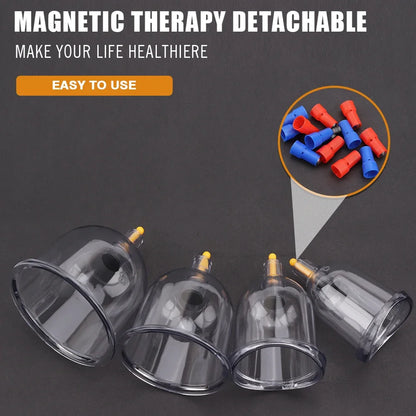 32-teiliges Set professioneller Vakuum-Akupunktur-Saugmassage-Therapiedosen, Vakuum-Saugmassage zur Pflege gegen Cellulite