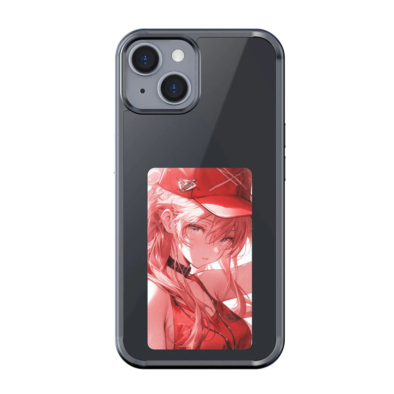 new-tech-nfc-function-phone-case-for-iphone-15-14-13-pro-max-diy-cases-e-ink-screen-phone-cover-cartoon-girl-fundas-battery-free