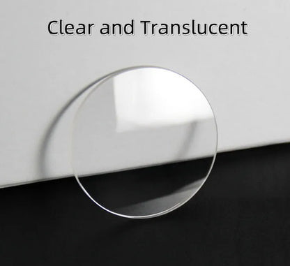 2,0 mm Dicke beidseitig flache Saphiruhr Kristall Transparentes rundes Glas 30 mm-39,5 mm Durchmesser YZC2356