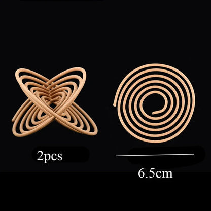 Natürliche Handgemachte Sandelholz Räucherstäbchen Coils – Aromatherapie für Küche, WC, Schlafzimmer, Badezimmer, Antiseptisch, Erfrischend, 120 Platten/Box