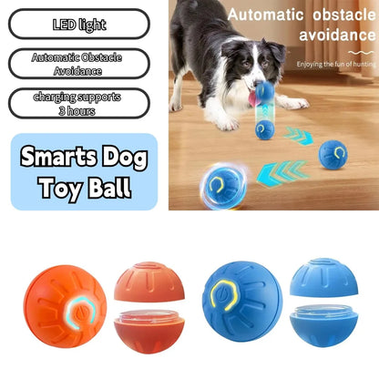 Elektrisches Smart-Haustierspielzeug – Interaktiver Ball mit Schwerkraftsensor, automatische Bouncing-Funktion, wiederaufladbares LED-Spielzeug