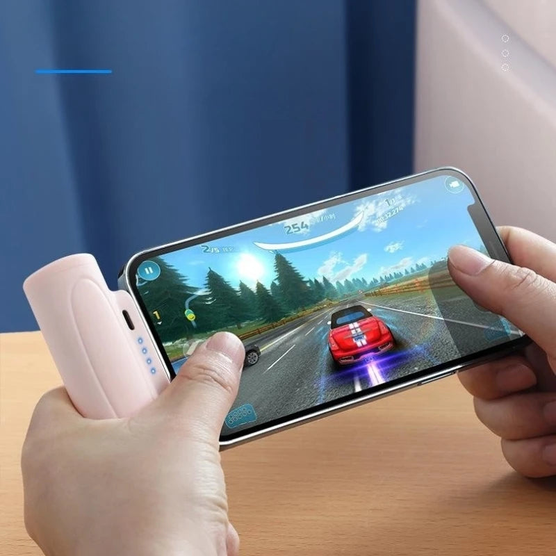 Mini Power Bank für Apple USB Typ C Tragbare Ladestation für iPhone 15 Xiaomi Mi Samsung Powerbank mit leichter Ersatzbatterie
