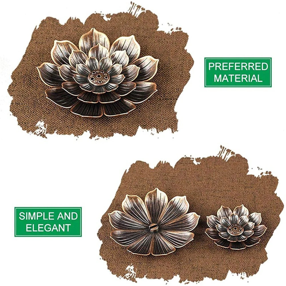 Vintage Lotus Duft Einsatz Faden Duft Räucherstäbchen Brenner Platte Lotus Halter Cucurbitar Duftende Sitzbasis Räucherstäbchen Clip