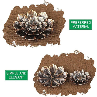 Vintage Lotus Duft Einsatz Faden Duft Räucherstäbchen Brenner Platte Lotus Halter Cucurbitar Duftende Sitzbasis Räucherstäbchen Clip