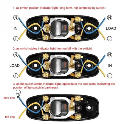 1PC Nachttischlampenschalter AC 250V 10A Inline EIN / AUS Nützlicher Tisch Schreibtischlampe Kabel Kabel Schalter LED-Anzeigeleuchte переключатели