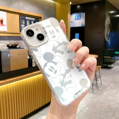 Disneys Mickey Minnie Smile Handyhülle für OPPO A16 A17 A18 A31 A37 A38 A55 A57 A58 A74 A76 A78 A94 4G 5G Matte stoßfeste Abdeckung