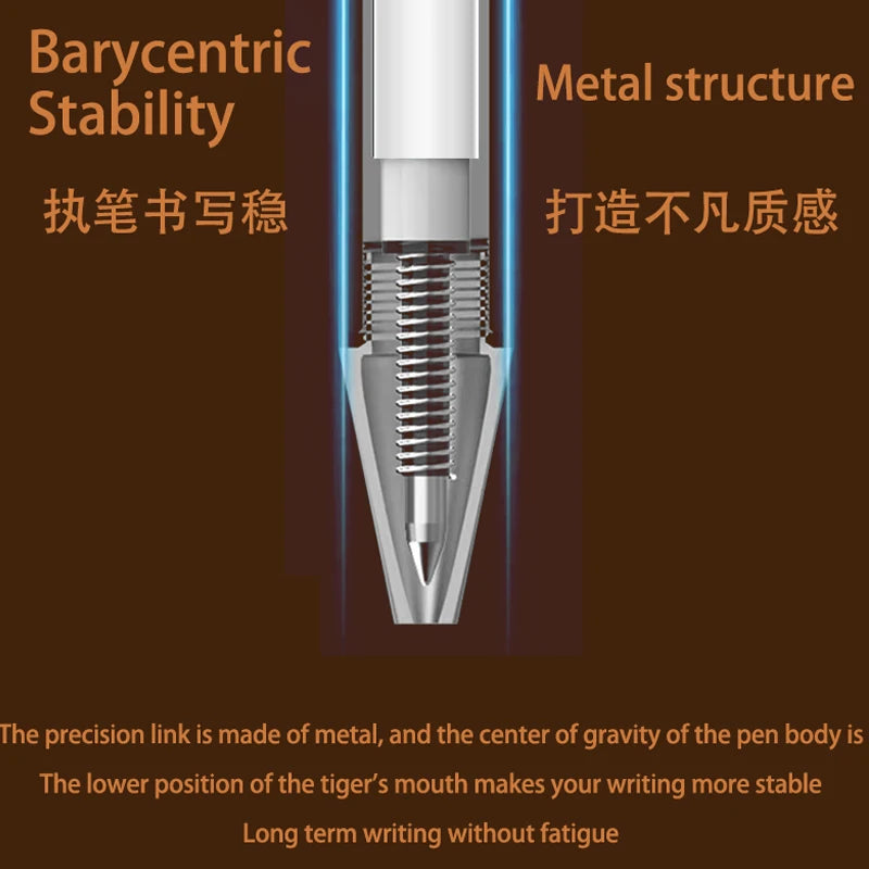 Bunki Metallschild Stiftkugel signieren Stift 0,5 mm Gel vor Vorscheibe Smooth Switzerland Refill Black Ink Office School Schreibstift