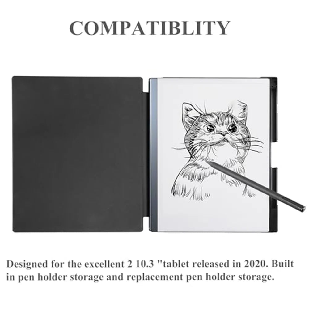 Ultradünne Hülle für bemerkenswerte 2 leichte Tablet-Hülle mit Stiftschlitz, Magnetverschluss, Federaufbewahrung, Schutzhülle