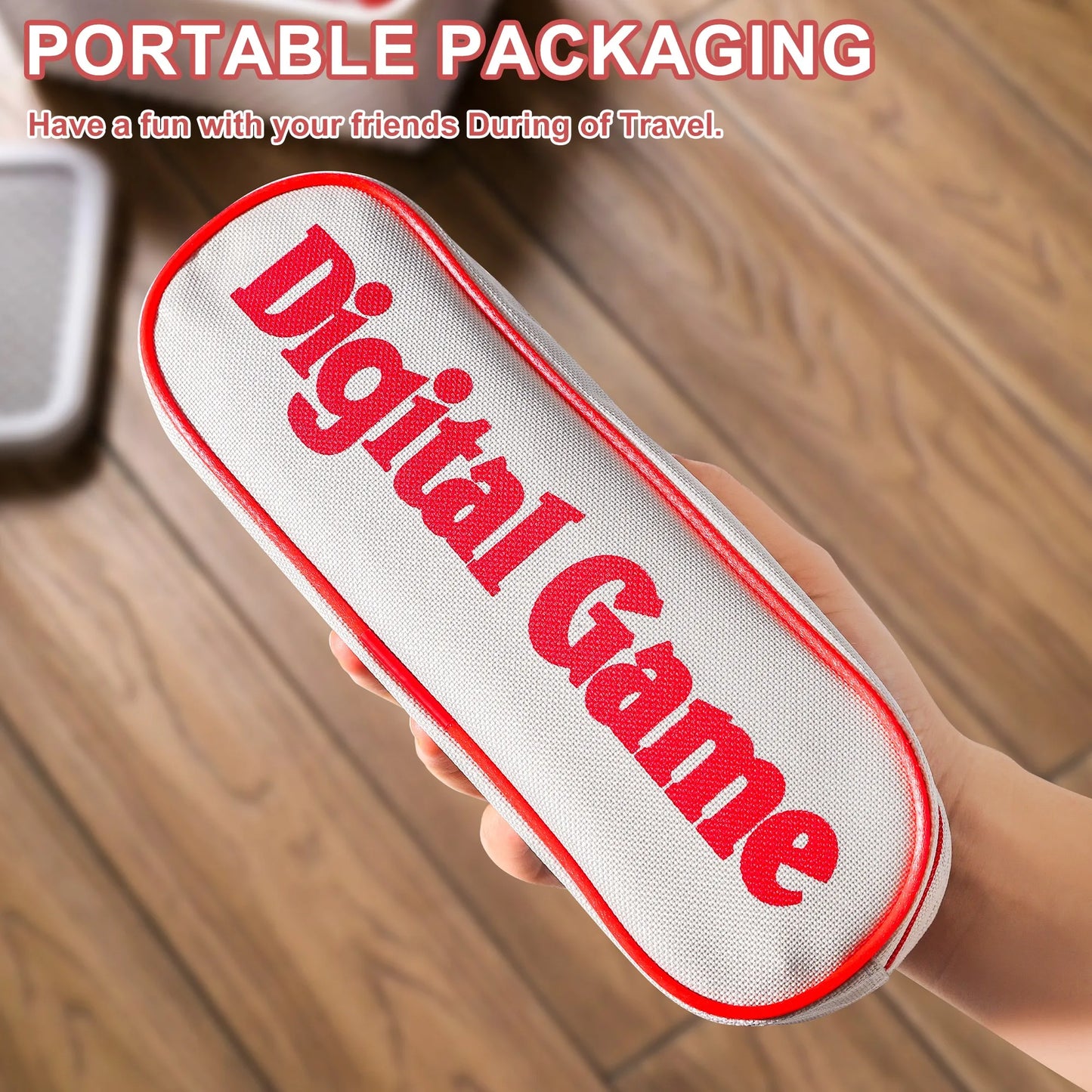 Klassische Familie Brettspiele Mini Rommé Fliese mit Regalen Spaß Mathe Puzzle Spiel Set Reiseversion in Geschenktüte