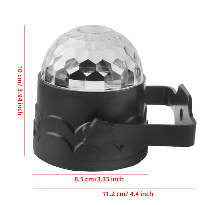 ALIEN RGB Rotierende Magische Disco-Kugel – Soundgesteuertes DJ-Stroboskoplicht – Perfekt für Party, Hochzeit, Tanz, Weihnachten & Geburtstags-Show