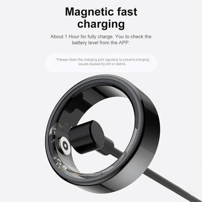 R02 Smart Ring Männer Frauen Gesundheitsmonitor Wasserdicht Bluetooth 5.0 Blutsauerstoff-Tracker IP68 5ATM Multi-Sport-Modus für IOS Android