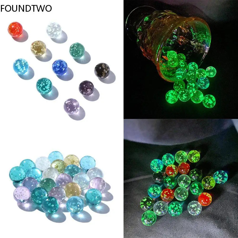 10pcs 12mm Leuchtende Glaskugeln Creme Konsole Spiel Flipper Maschine Rinder Kleine Murmeln Pat Spielzeug Eltern-Kind Maschine Perlen