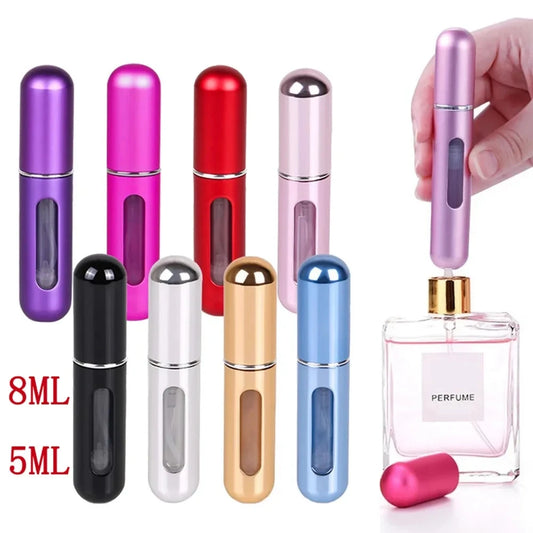Nachfüllbare Mini-Parfümflasche Tragbare Kosmetikflasche Sprühflasche Zerstäuber Sprühbehälter Reise Nachfüllbare Flaschen 8ml / 5ml