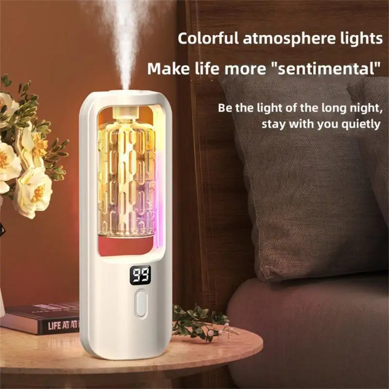 5 gänge Aroma Diffusor Duft Ätherisches Öl Aromatherapie Maschine Timing Lufterfrischer Bunte Licht Wohnzimmer Schlafzimmer Toilette