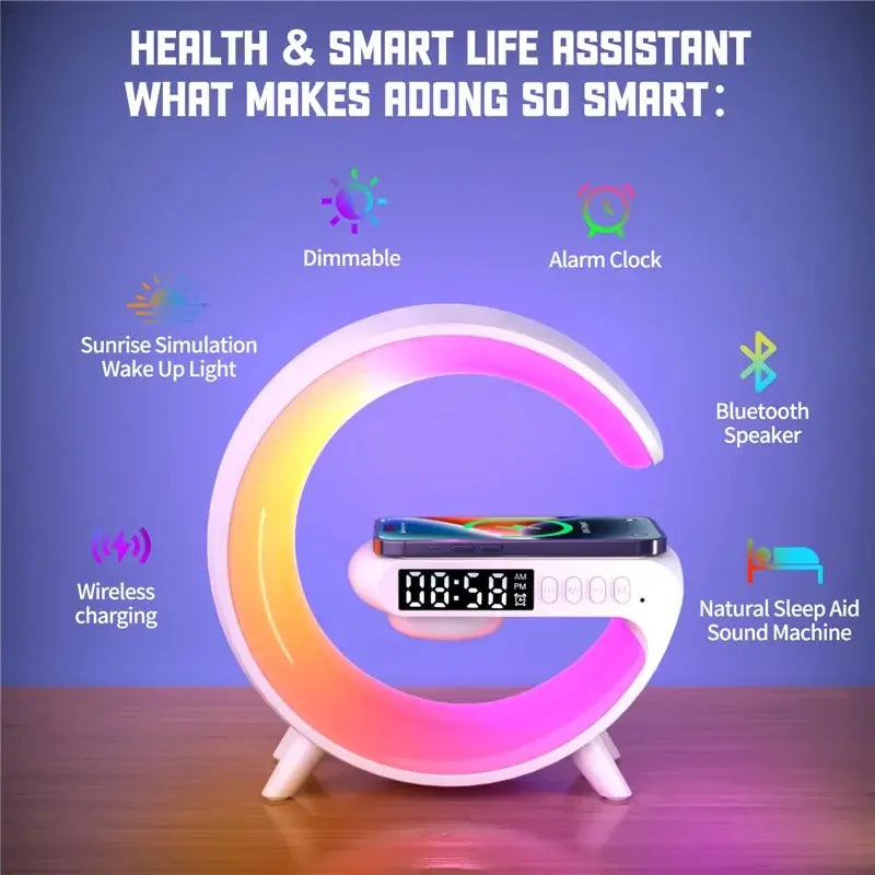 Mini-Multifunktions-Wireless-Charger-Pad-Ständer-Lautsprecher-TF-RGB-Nachtlicht-Schnellladestation-für-iPhone-Samsung-Xiaomi-Huawei