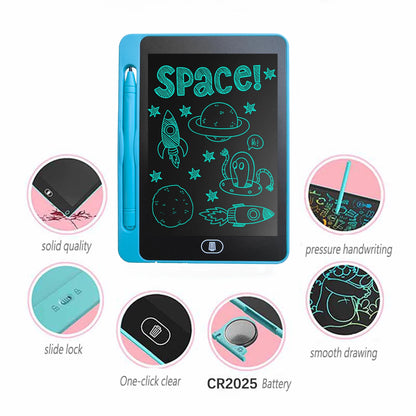 6.5 In einem LCD -Schreibbrett mit einer Farbe, Kinderspielzeug, Geschenke für Kindergeburtstage, Halloween, Weihnachten und Ostern