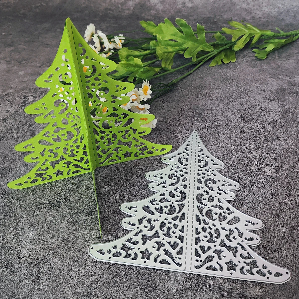 Heißluftballon Regenbogen Schnur Blatt Weihnachtsbaum DIY Scrapbooking Vorlage Form Prägung Stanzformen